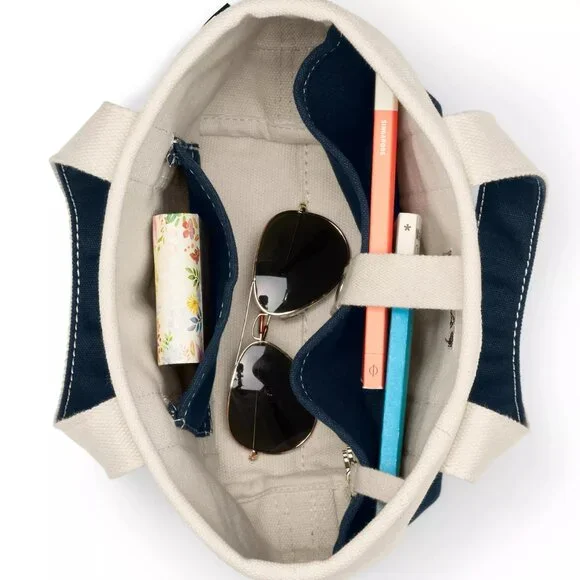 PARKE - Lands Ends Canvas Tote Bag + denim pouch - Picture 5 of 7